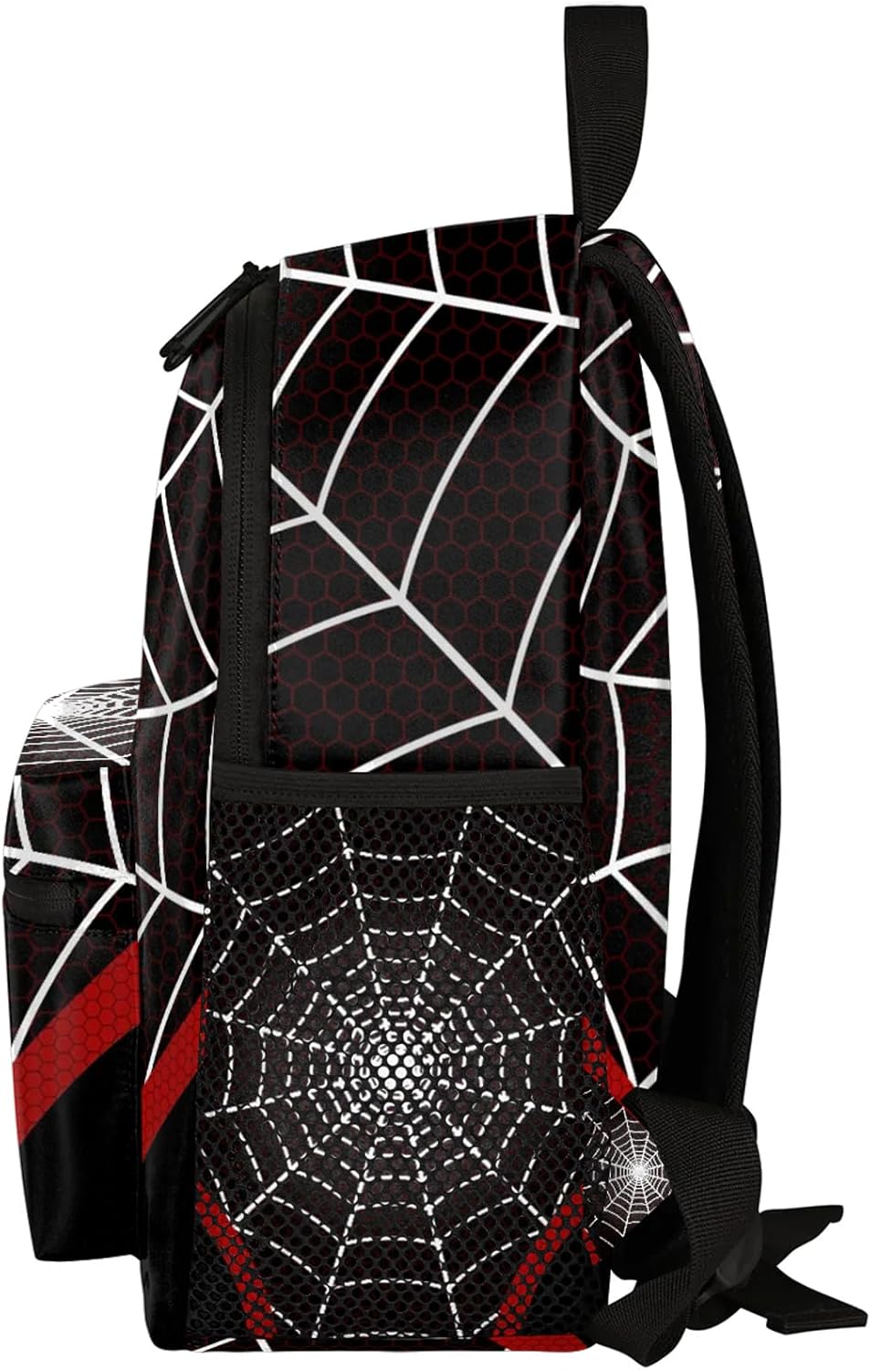 Toddler Backpacks for Boys Girls 2-4: Black Spider Web Kids Cartoon Schoolbag Lightweight Waterproof Book Bag for Preschool, Kindergarten, Elementary Back to School Children 12 Inch