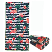 Extra Large Cute Black Leopard Beach Towels for Adult Girls, Big Oversized Thick Cheetah Print Microfiber Terry Cloth Sandproof Quick Dry 30 x 60