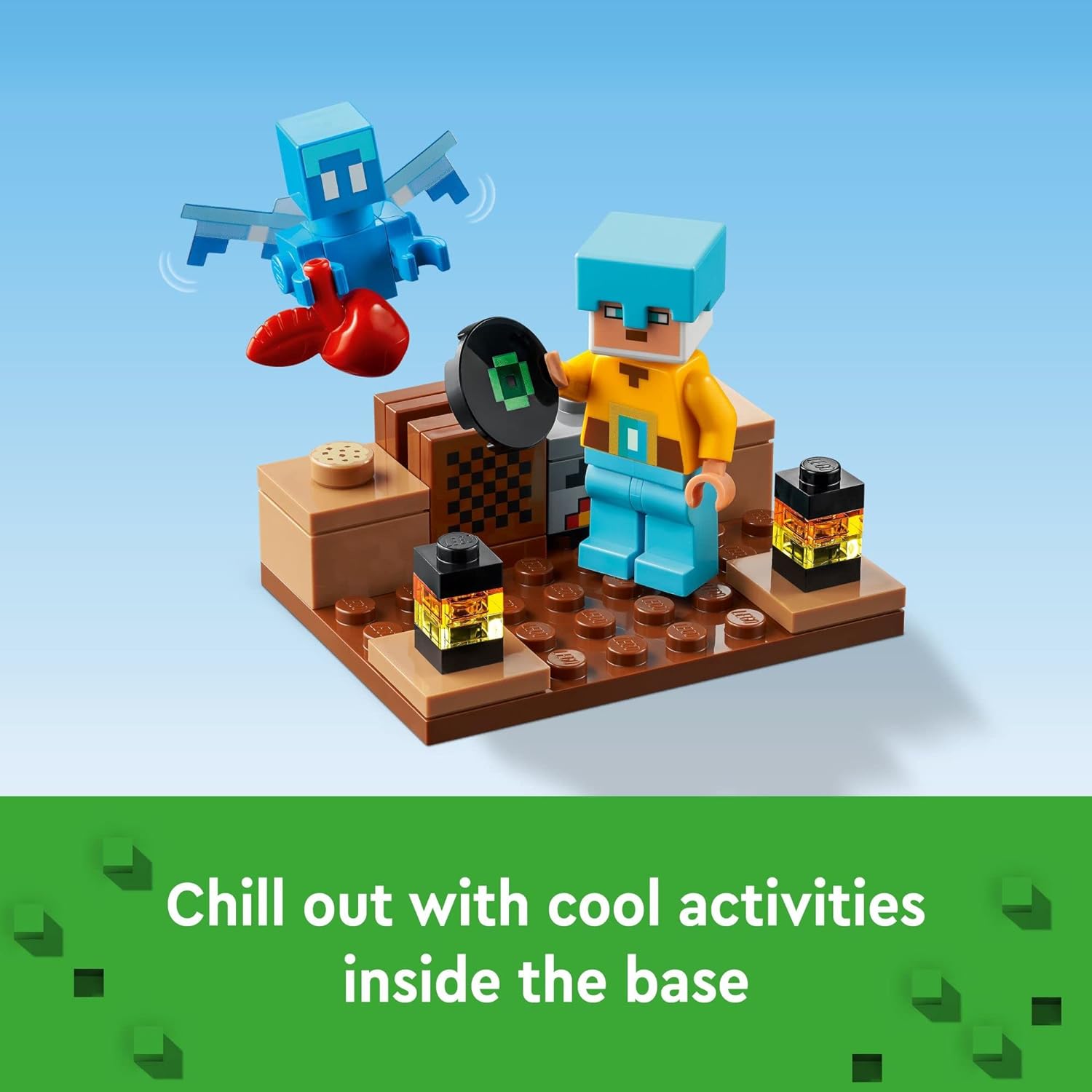 LEGO Minecraft The Sword Outpost 21244 Building Toys - Featuring Creeper, Warrior, Pig, and Skeleton Figures, Game Inspired Toy for Fun Adventures and Play, Gift for Kids, Boys, and Girls Ages 8+