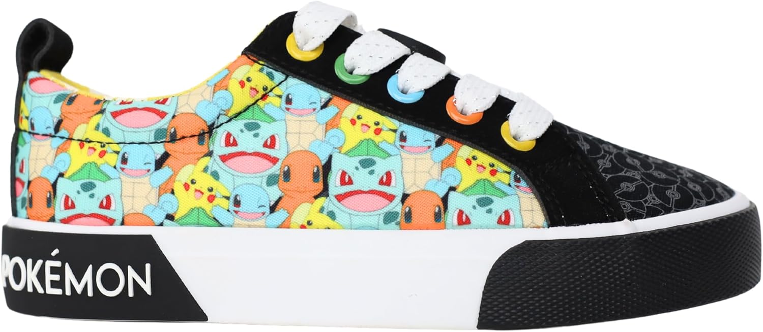 Ground Up Pokemon Youth Low-top Sneakers - Pokemon Court Shoes for Boys/Unisex