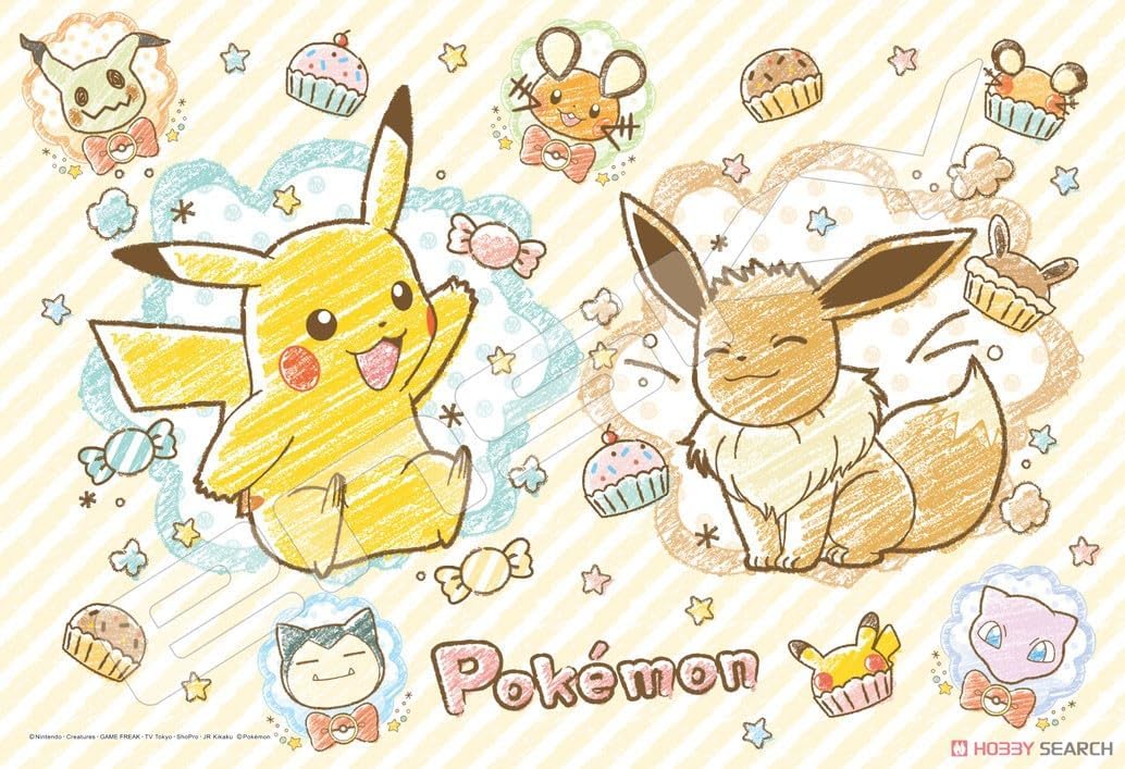 ensky - Pokémon - Pokémon Crayon Art, 108 Piece Jigsaw Puzzle