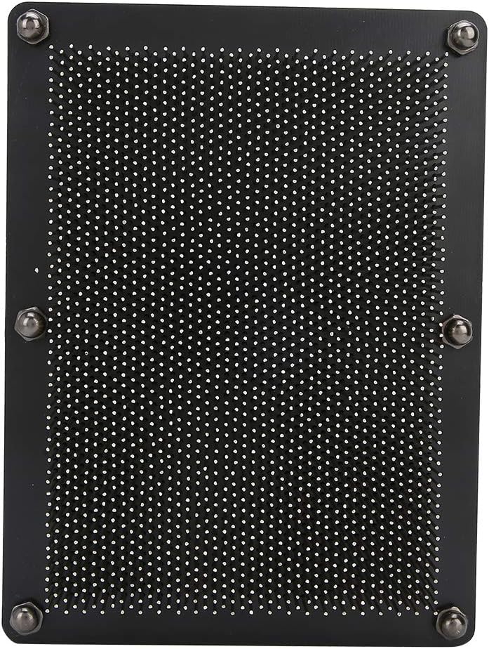 3D Pin Art Board, Classic Pin Impression Desk Toys Sculpture 20x15x5.5cm Metal Hand Mold Impression Desk Sculpture Sensory Toys for Kids and Adult(Large)