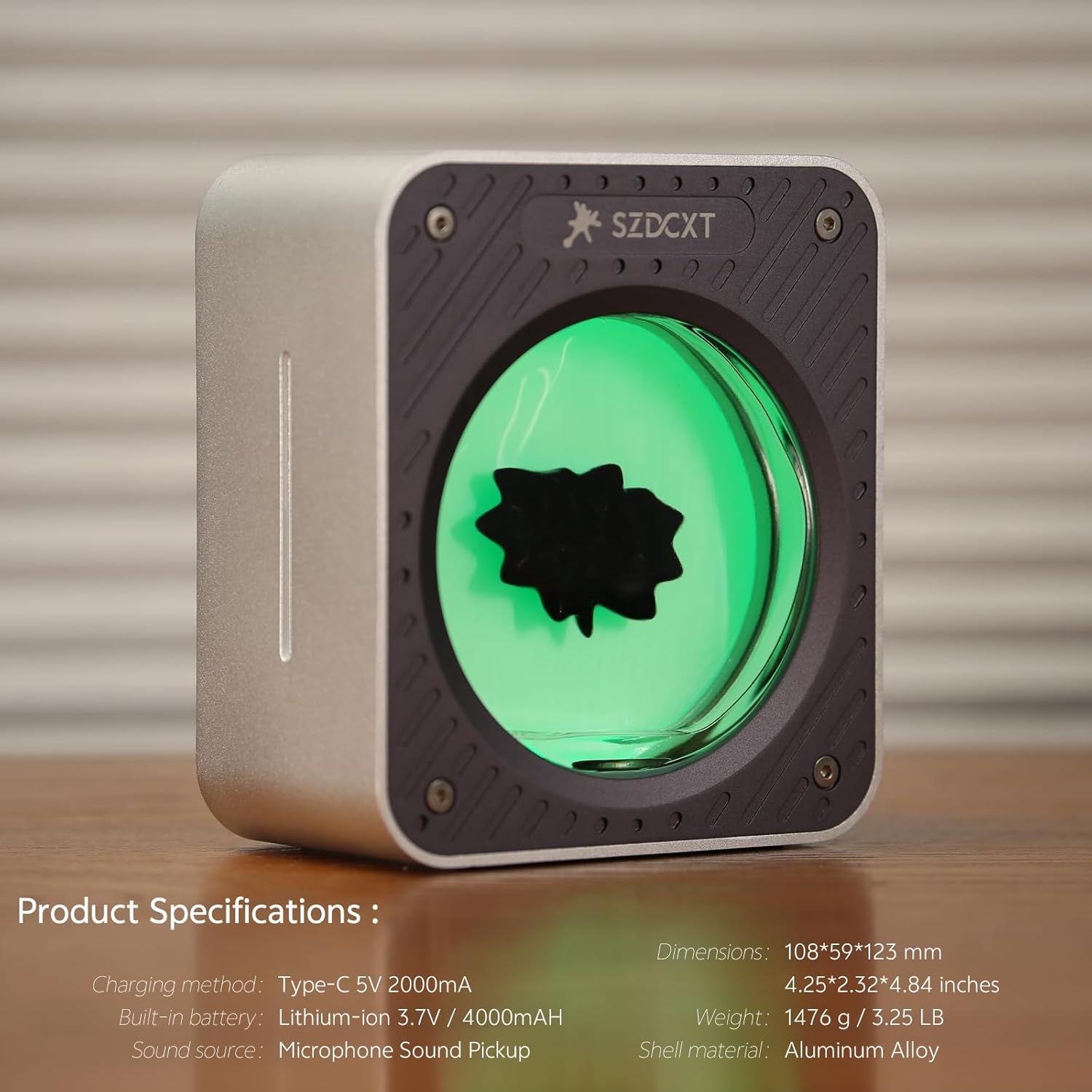 Ferrofluid Sound Dancing,Ferrofluid in RGB Light,Ferrofluid Display for Desktop Decor,Sci-Fi Gifts(No Speaker/Sound Pickup Display)