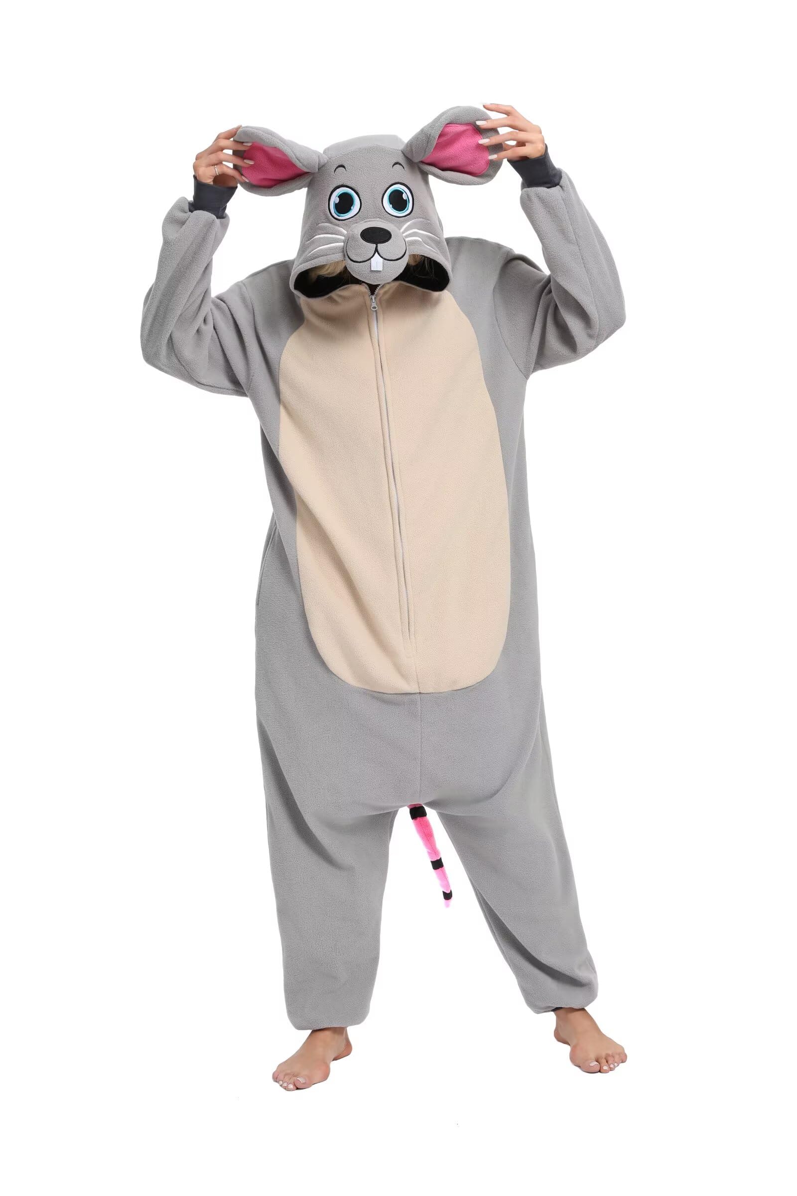 Halloween Animal Onesie Pajamas for Adults Costume Cosplay Homewear One Piece