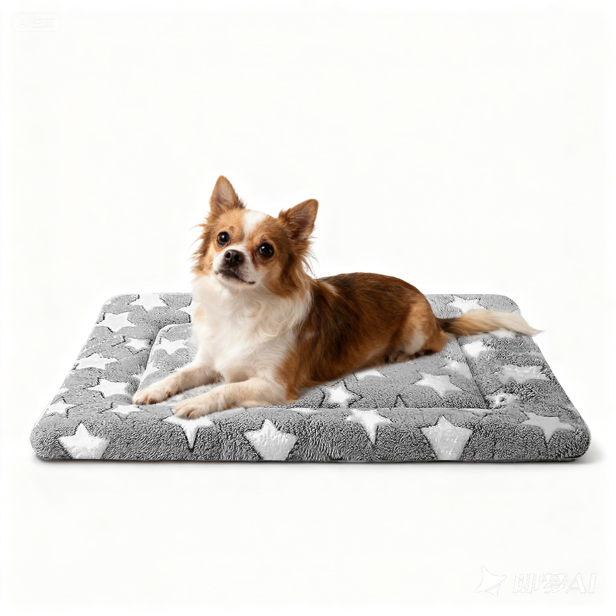 Dog Bed Mat for Crate, Soft Kennel Pad, Durable Comfort Mat for Dogs and Cats, Home and Crate Use (Gray, 18"*14"*1.5")