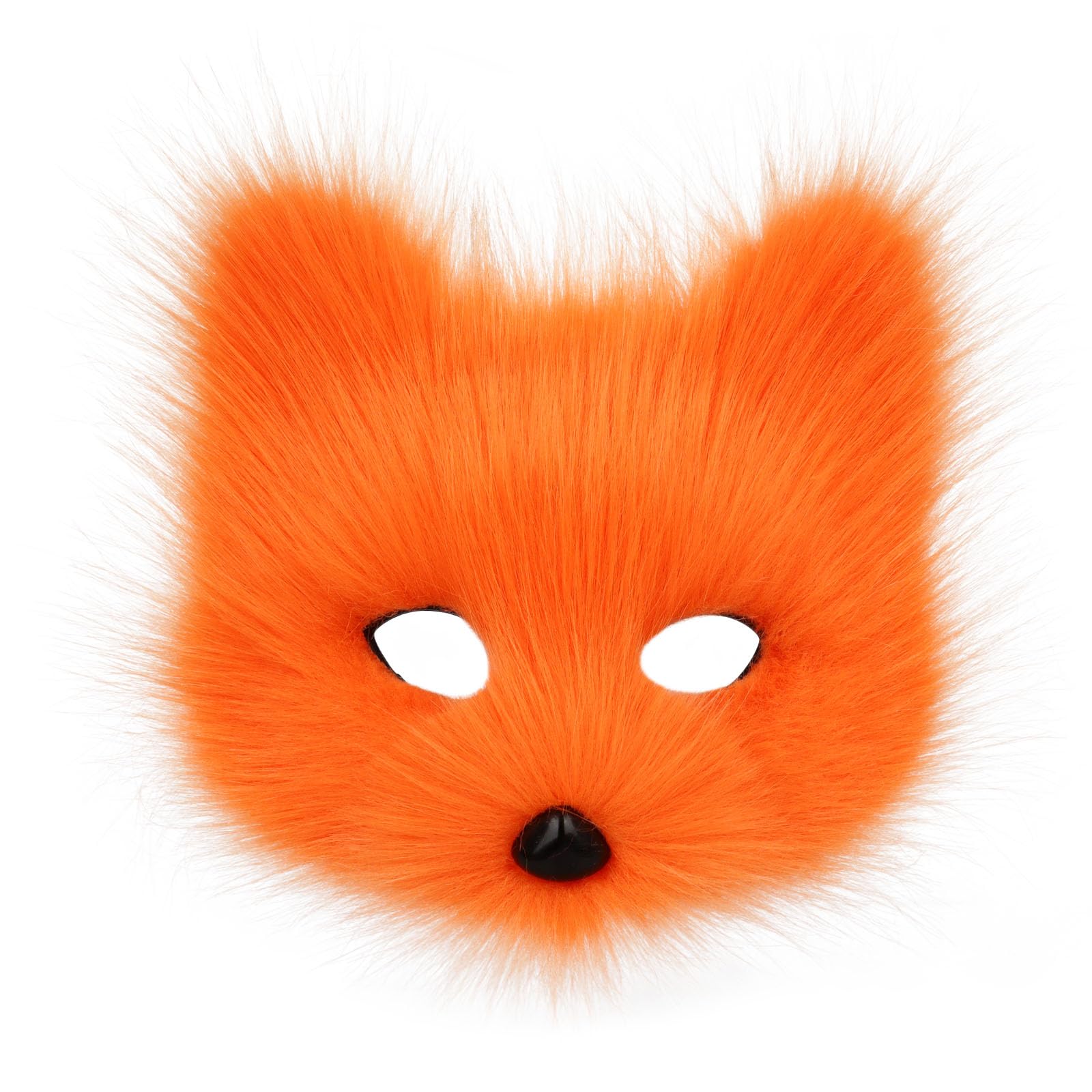 Animal Fox Wolf Mask Halloween Party Cosplay Costumes Props Plush Cat Half Face Masks Carnival Christmas Masquerade