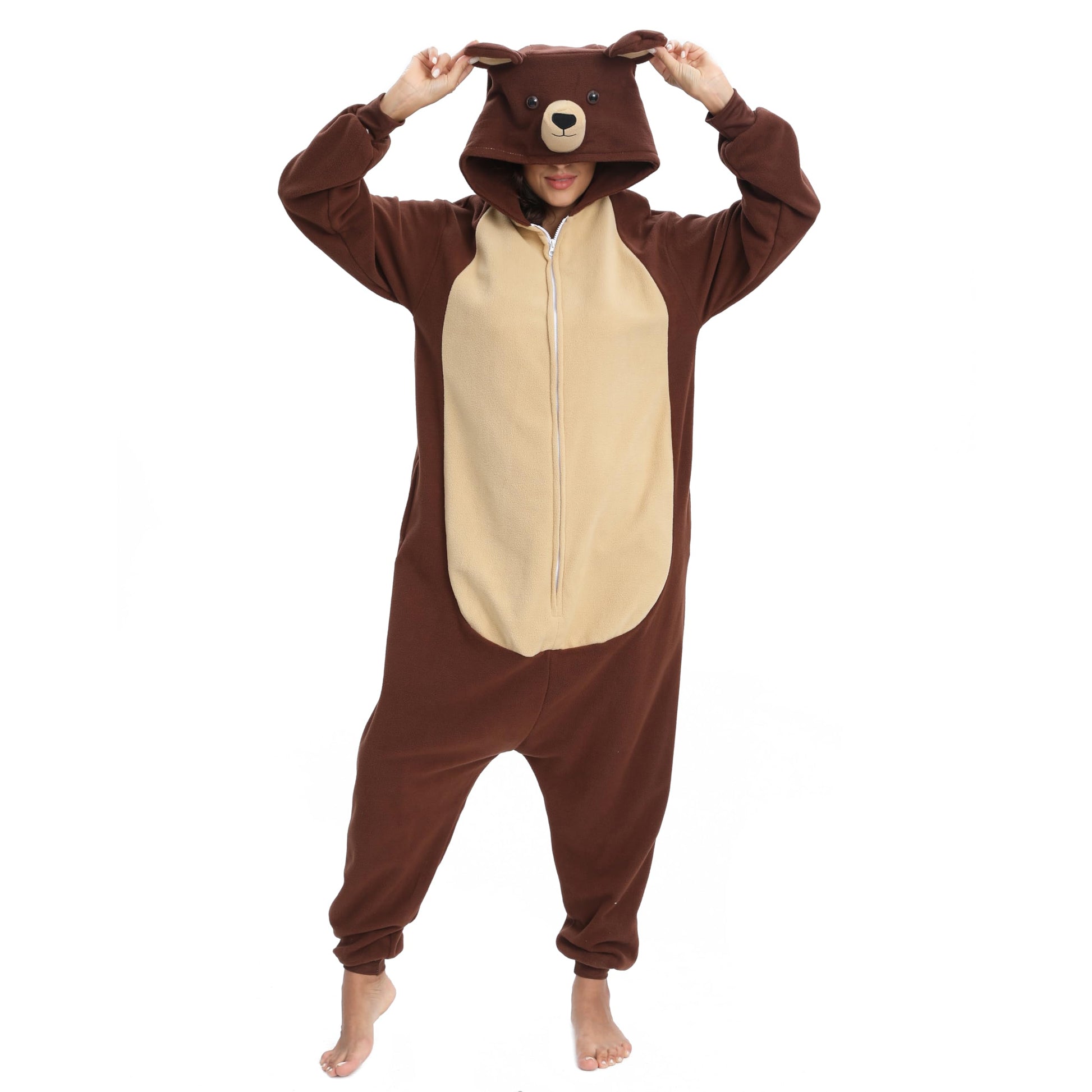 Halloween Animal Onesie Pajamas for Adults Costume Cosplay Homewear One Piece