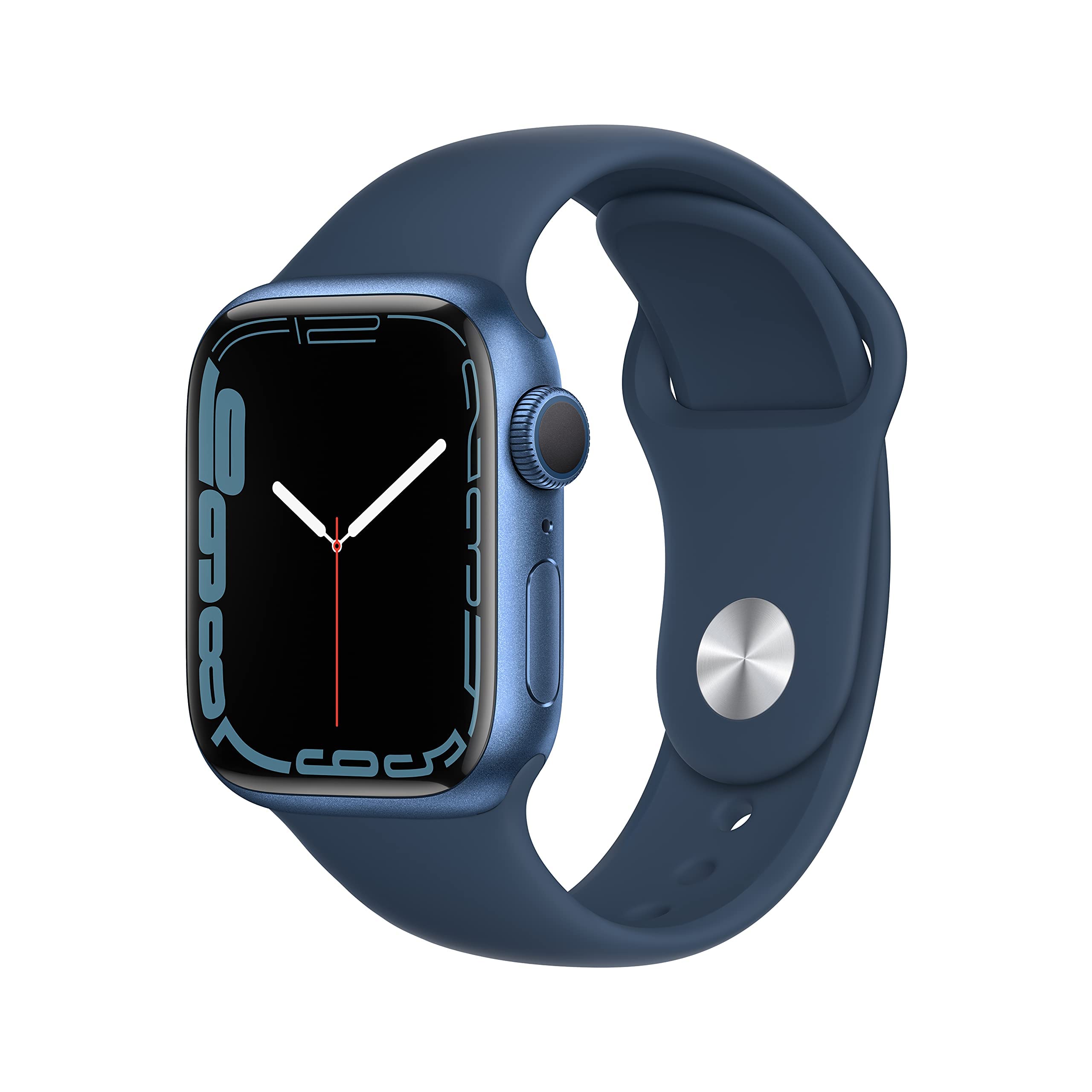Apple Watch Series 7 (GPS, 41mm) Starlight Aluminum Case with Starlight Sport Band, Regular (Renewed)