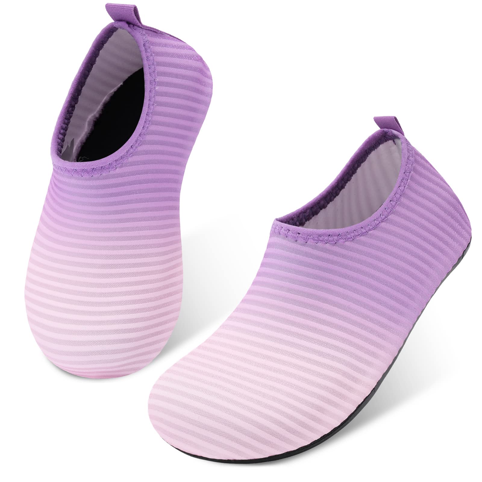 JIASUQI Kids Boys and Girls Summer Athletic Water Shoes Aqua Socks for Beach Swimming Pool