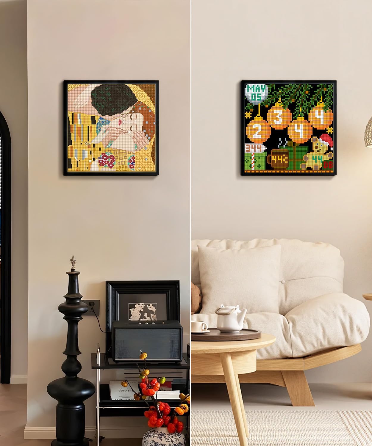 Divoom Pixoo-64 - WiFi Pixel Cloud Digital Frame with APP Control,64 X 64 LED Panel Display Frame for Gaming Room Decoration/Social Media Fans Counter