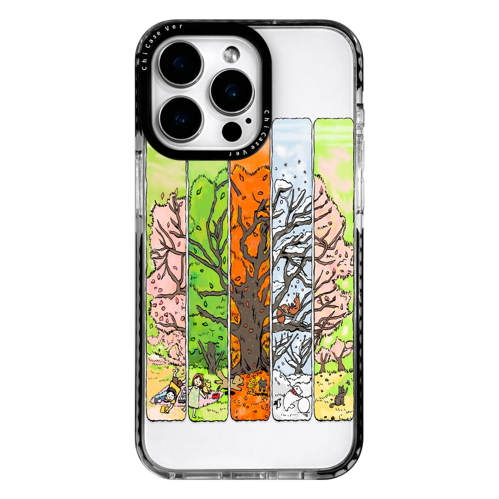 for iPhone 12 Case, Cartoon Pattern with Little Prince-Like, Military-Grade Drop Protection, Cute Soft Slim TPU Protective Cover with Camera Lens Protection for Women & Girls