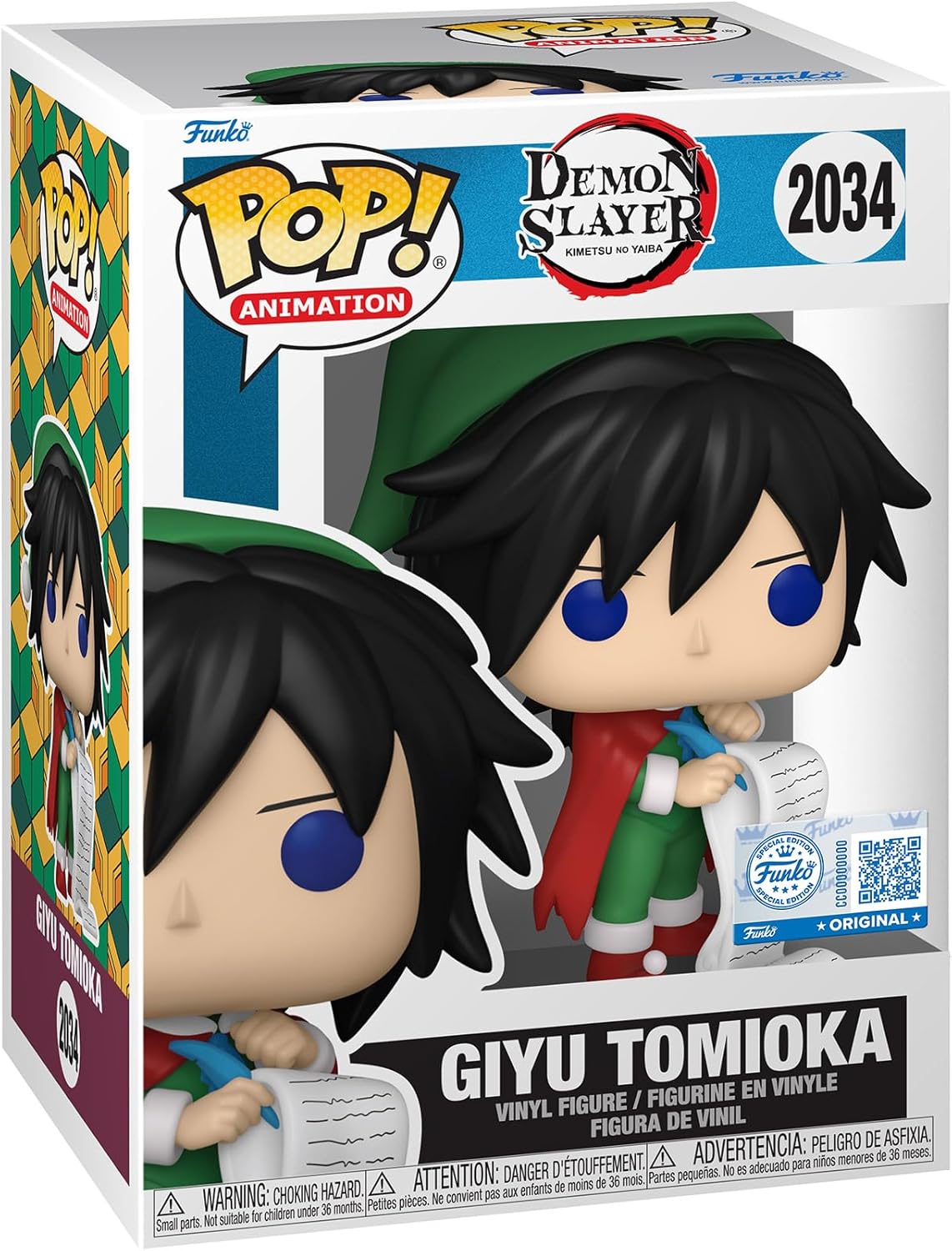 Funko Pop! Animation: Demon Slayer - Giyu Tomioka - Amazon Exclusive - Collectable Vinyl Figure - Gift Idea - Official Merchandise - Toys for Kids & Adults - Anime Fans - Model Figure for Collectors