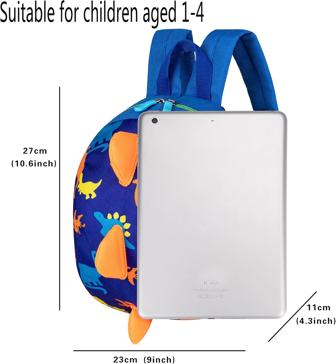 YUPING Toddler kids Dinosaur Backpack Book Bags with Safety Leash for Boys Girls