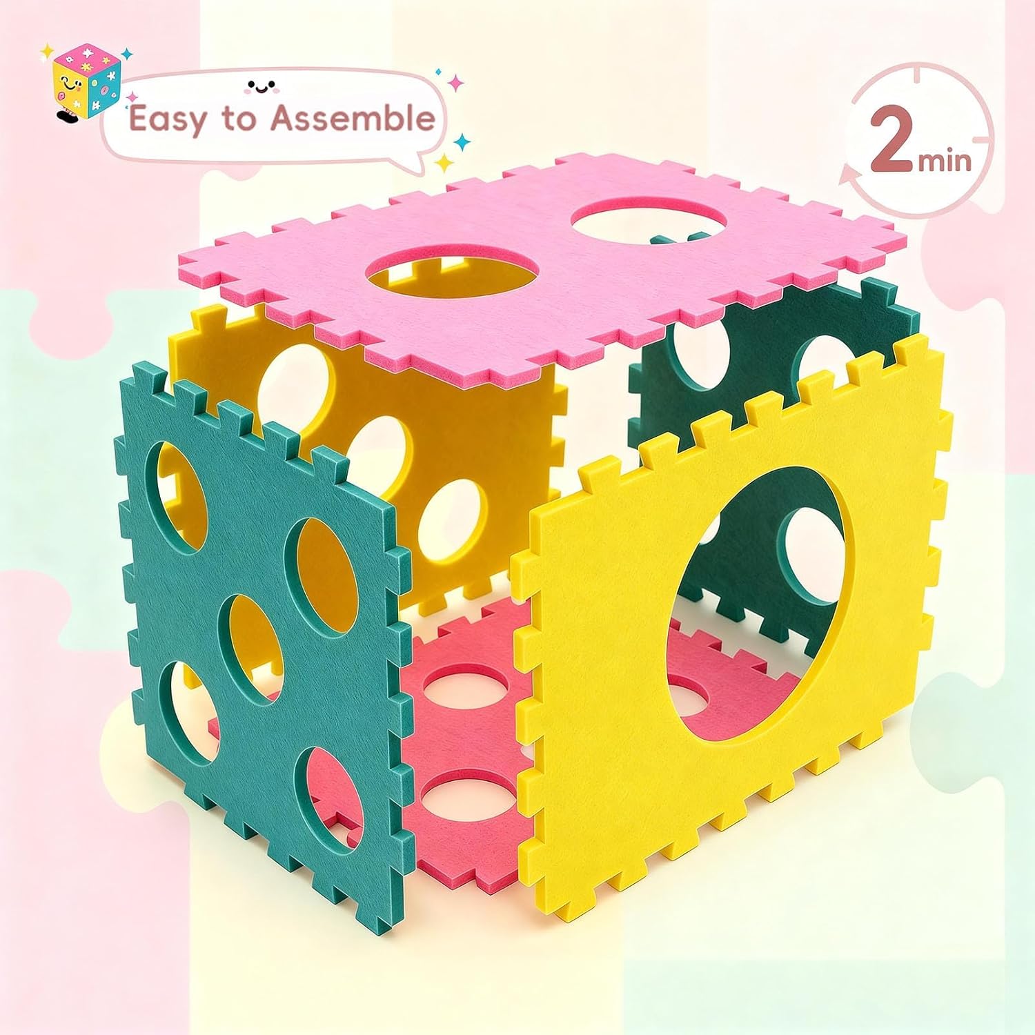 41 Pcs Interactive Cat Toys for Indoor Cats, Kitten Toys with Cute Cat House Bed, Catnip Toys, Chew Rope, Feather Wand, Springs and Balls for Indoor Kittens