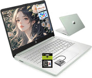HP 14" Laptop Computer, Quad-Core (Beat i3-1115G4), 16GB RAM 1.38TB Storage (128GB UFS+256GB SD Card+1TB Cloud), Laptops for Business and Student with 1-Year Office 365 Wi-Fi 6 Win11 W/GM Accessories