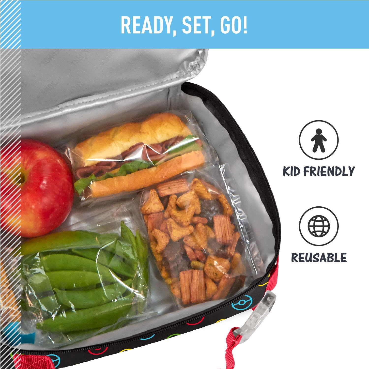 THERMOS Kids Soft Lunch Box, Pokemon