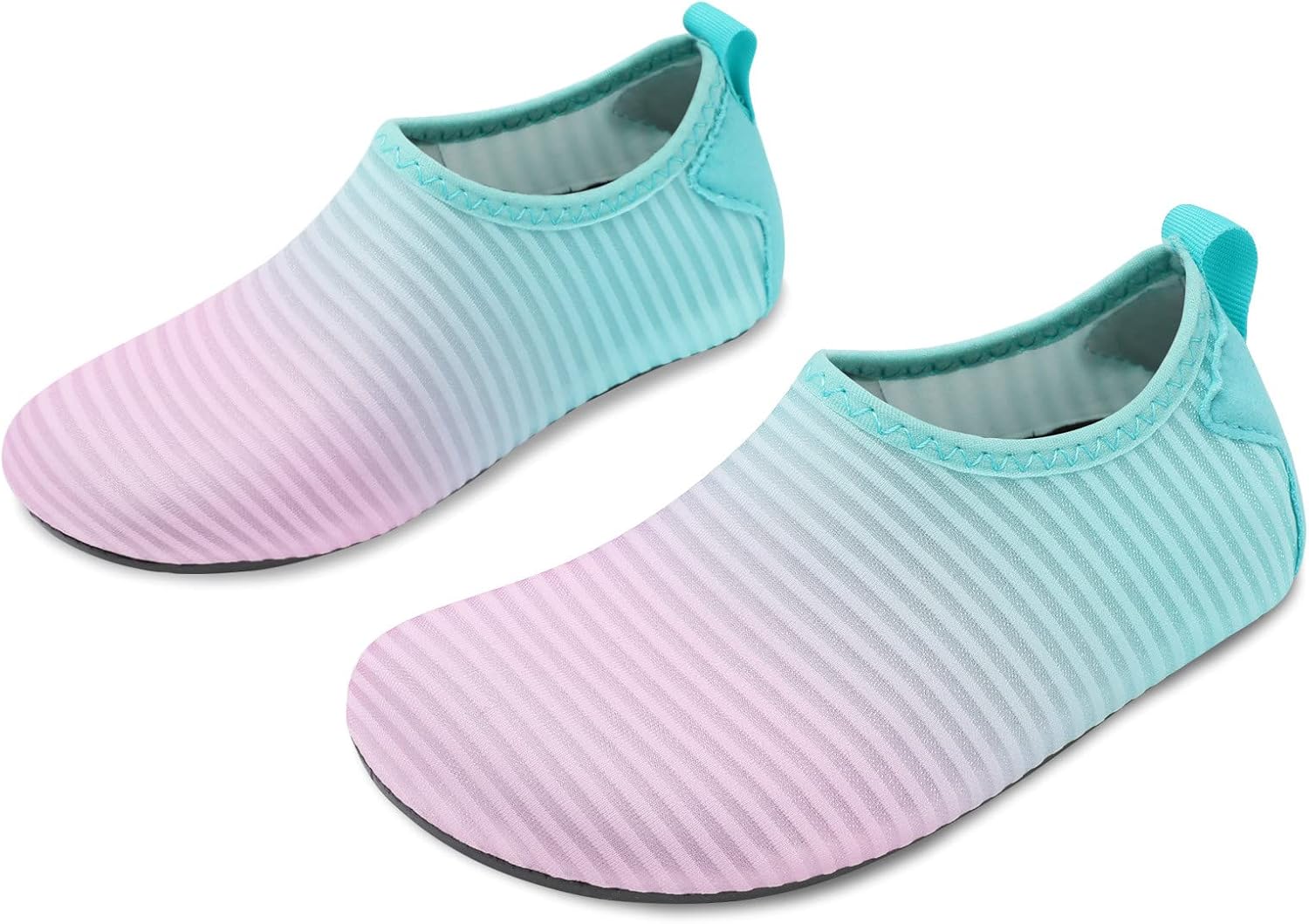 JIASUQI Kids Boys and Girls Summer Athletic Water Shoes Aqua Socks for Beach Swimming Pool