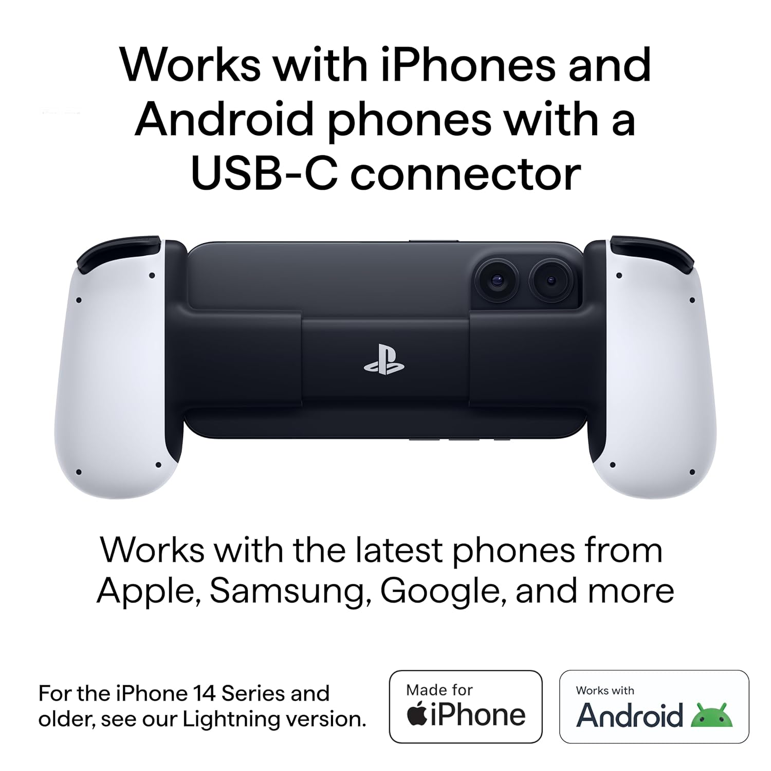 BACKBONE One Mobile Gaming Controller (PlayStation Edition), USB-C Phone Controller for Android & iPhone 15/16/17 Series, 2nd Gen, Play Xbox, Fortnite, Call of Duty, With 3-Months Apple Arcade Access