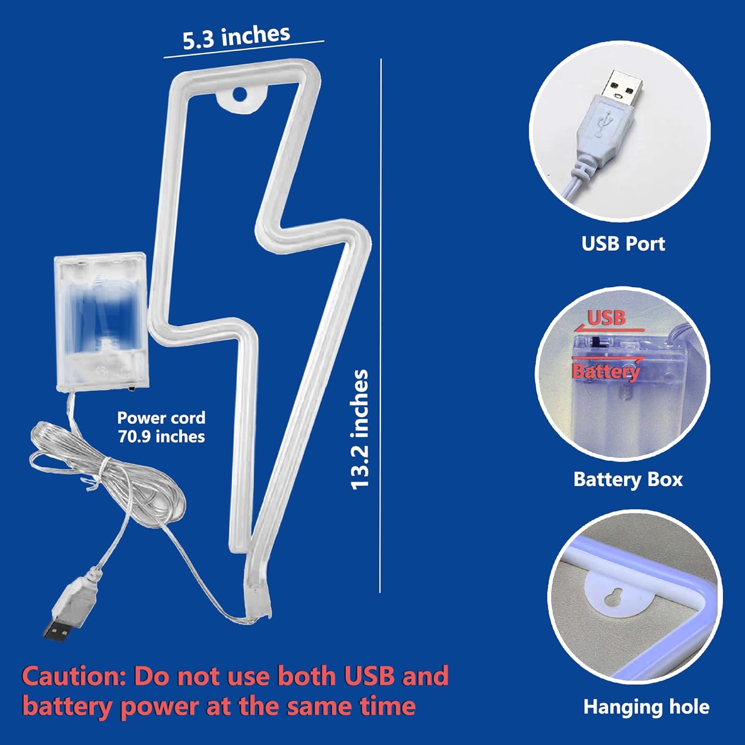 1 Pack Lightning Neon Sign Wall Decor,USB&Battery Powered LED Bolt Game Neon Light for Teen Girl Kid's Bedroom, Bar, Aesthetic,Christmas,Gaming Room, Party, Home, Wedding Party-yellow