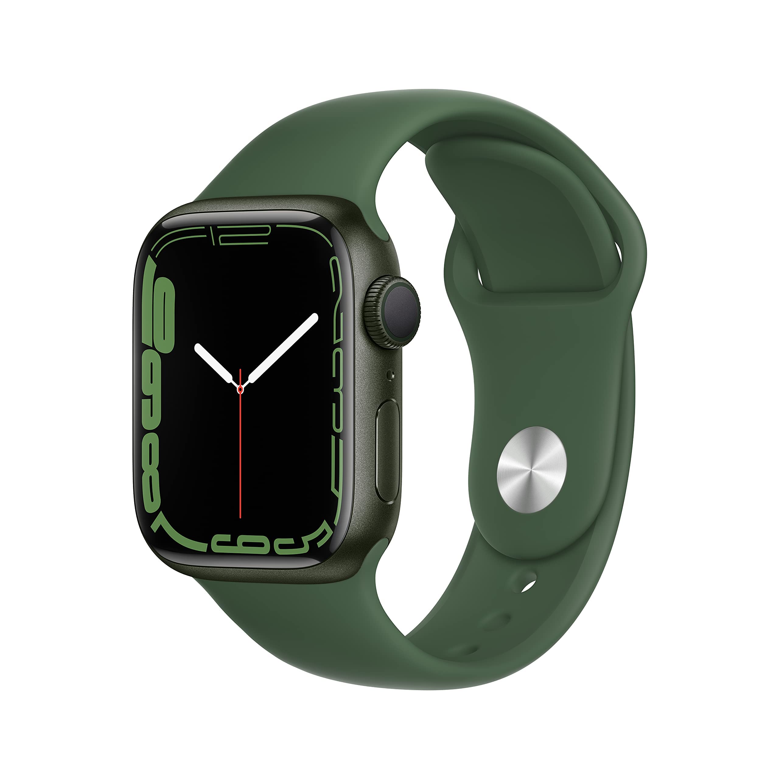 Apple Watch Series 7 (GPS, 41mm) Starlight Aluminum Case with Starlight Sport Band, Regular (Renewed)
