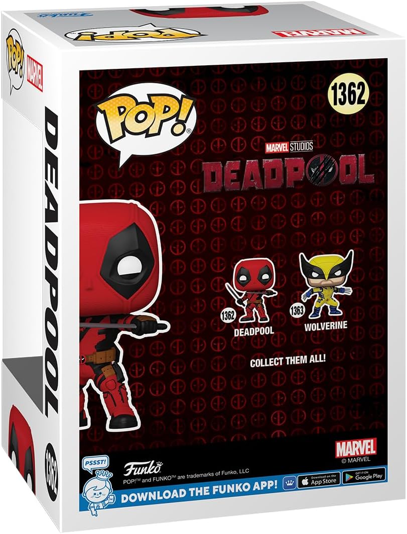 Funko POP! Marvel: Deadpool & Wolverine - Deadpool - Collectable Vinyl Figure - Gift Idea - Official Merchandise - for Kids & Adults - Movies Fans - Model Figure for Collectors and Display