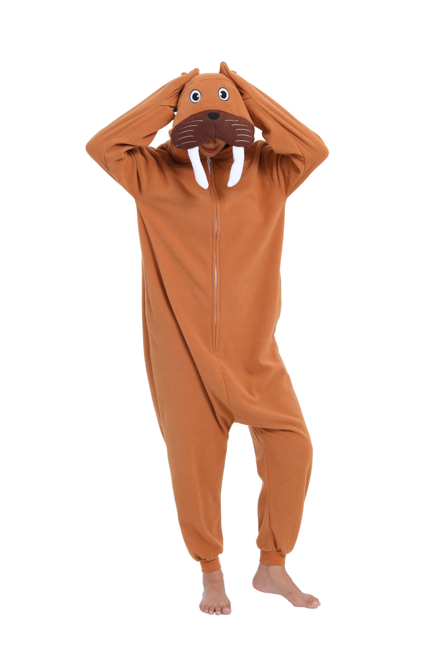 Halloween Animal Onesie Pajamas for Adults Costume Cosplay Homewear One Piece