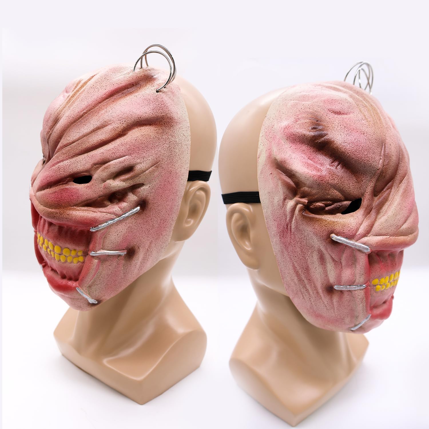 Halloween Scary Mask, Horror Face Creepy Latex Mask Halloween Masquerade Cosplay Costume