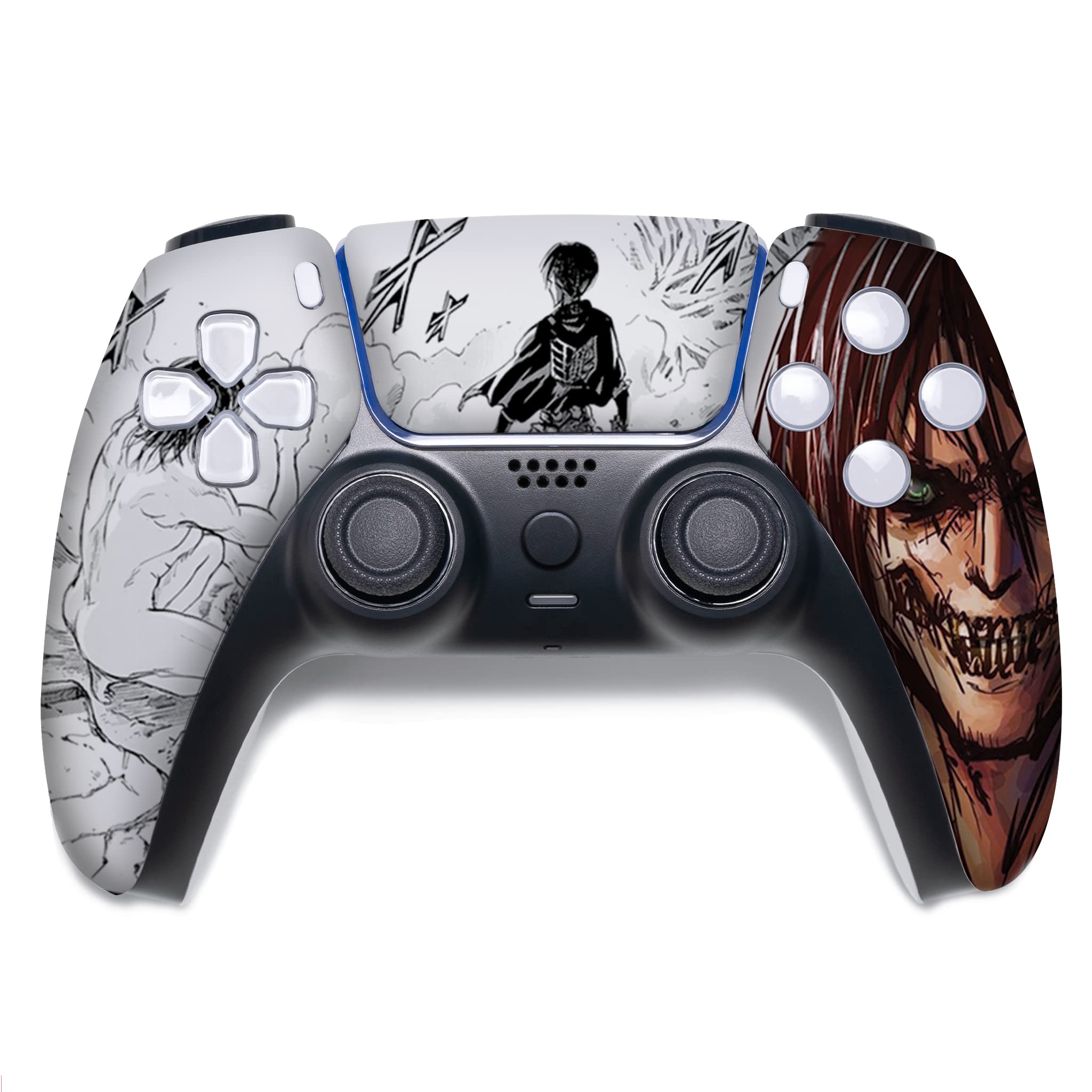 Marrvel Custom PS-5 Controller Wireless compatible with Play-Station 5 Console by BCB Controllers | Proudly Customized in USA with Permanent HYDRODIP Printing(NOT JUST A SKIN)(MODDED)