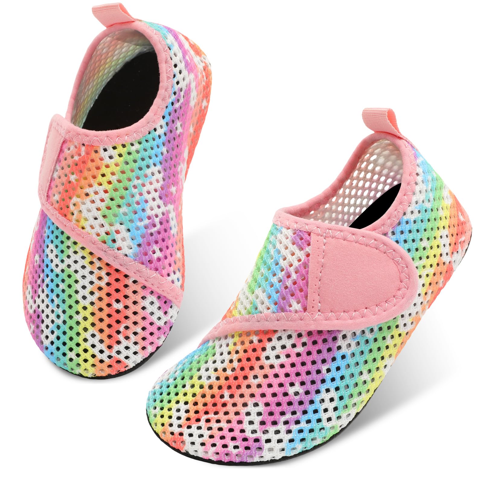 JIASUQI Kids Boys and Girls Summer Athletic Water Shoes Aqua Socks for Beach Swimming Pool