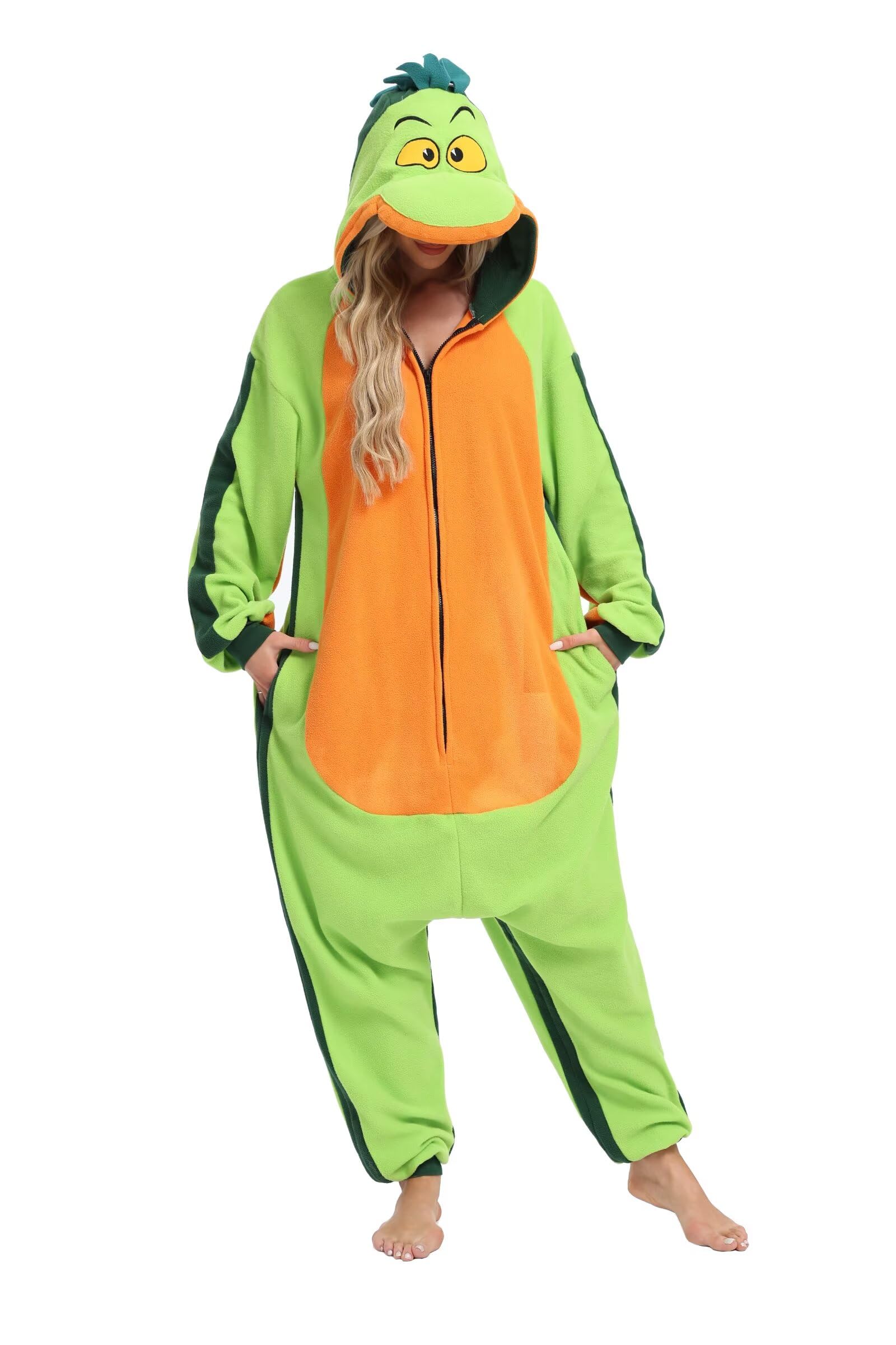 Halloween Animal Onesie Pajamas for Adults Costume Cosplay Homewear One Piece