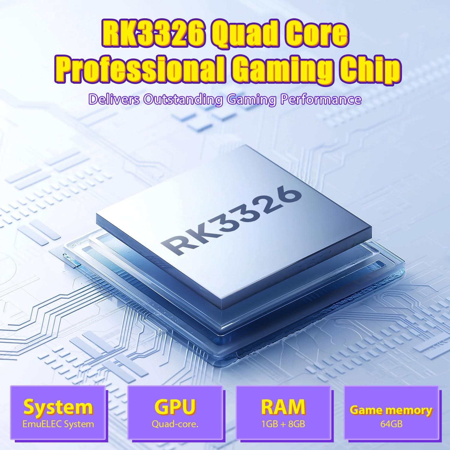 R36T Retro Gaming Console, 3.5'' IPS Screen CRT-Inspired, Handheld Game Console with 18000+ Classic Games Supports WiFi Networked Fighting and OTG, 3500mAh Battery, with Portable Case(Grey 64GB)