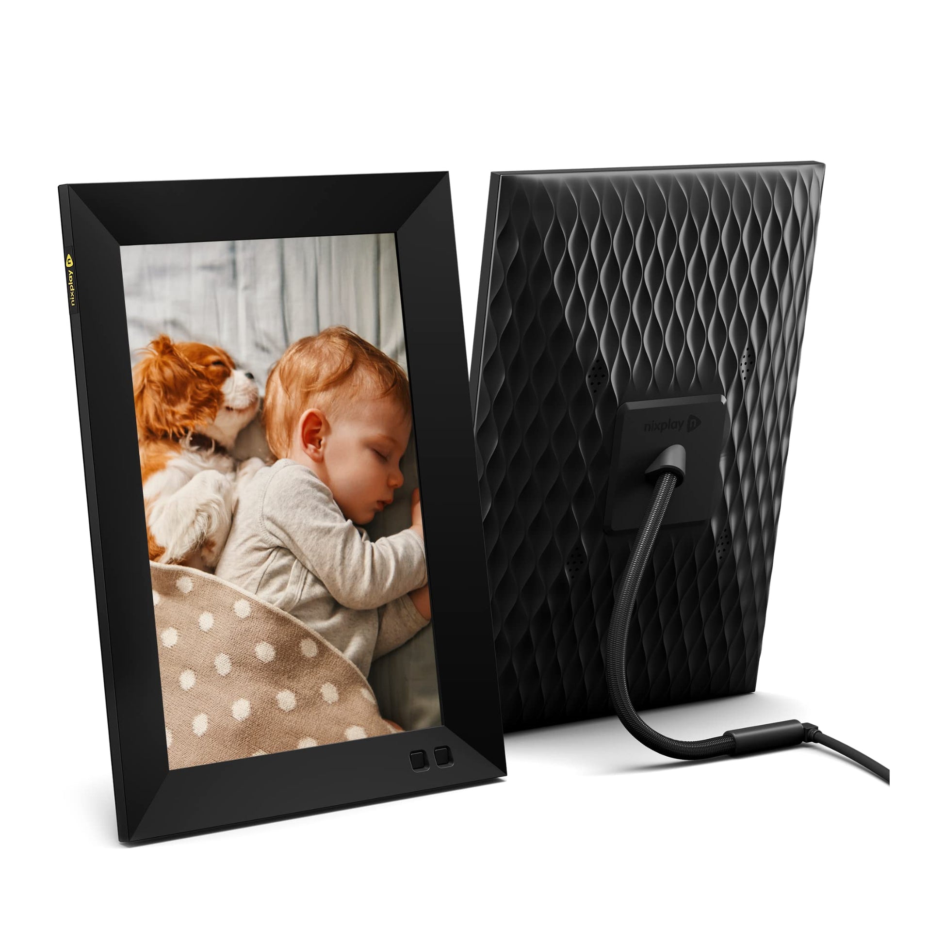 Nixplay AI-Enhanced Digital Picture Frame | Stunning HD Touch Screen Display | Perfect Digital Picture Frame for Gifting | Auto-Rotation Feature, Securely Share Photos/Videos via Email or App | 10.1"