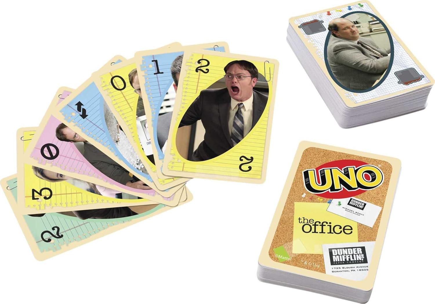 Mattel Games UNO The Office Card Game for Teens, Adults, Families & Parties with Special Rule for 2 to 10 Players