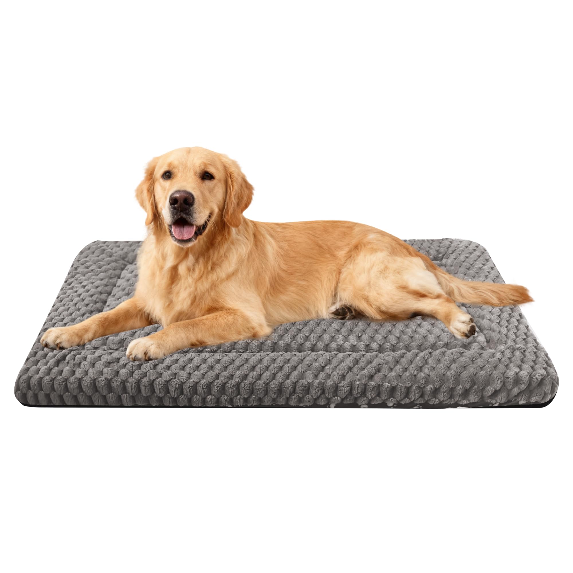 Dog Bed Mat for Crate, Soft Kennel Pad, Durable Comfort Mat for Dogs and Cats, Home and Crate Use (Gray, 18"*14"*1.5")