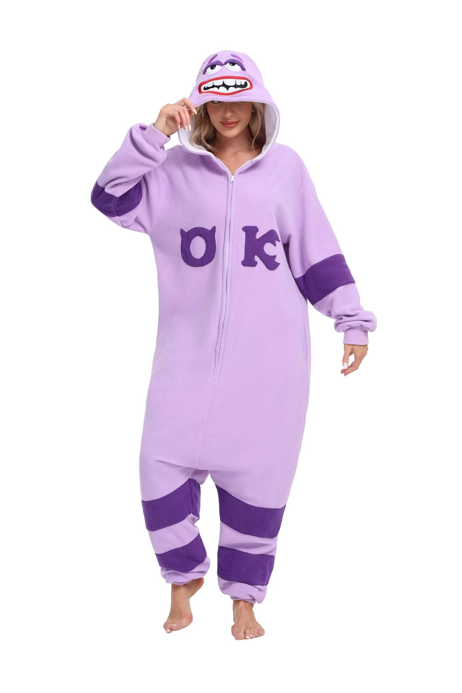 Halloween Animal Onesie Pajamas for Adults Costume Cosplay Homewear One Piece