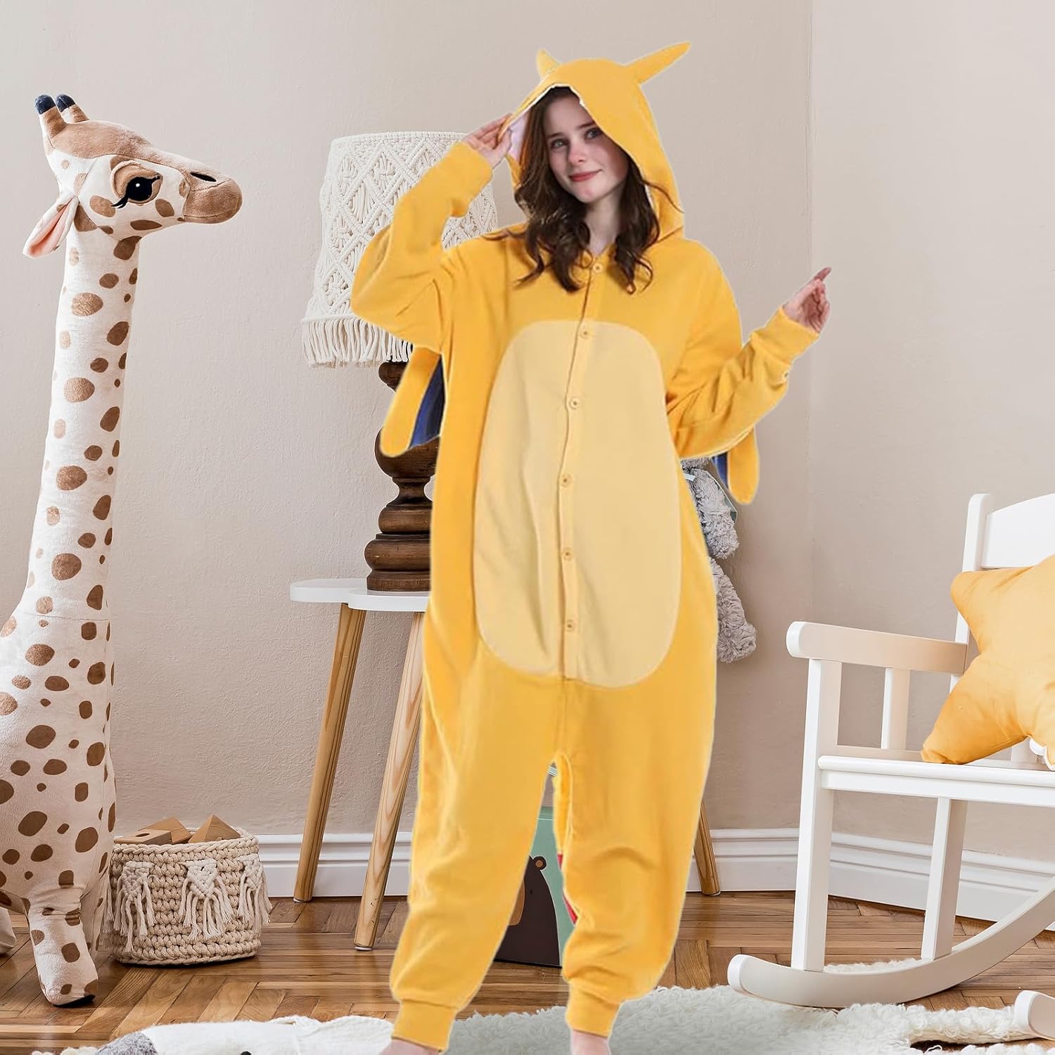 Pigmiss Unisex Dragon Animal Pajamas Adult Cute Jumpsuit Costume Onesie Sleepwear Halloween Cosplay