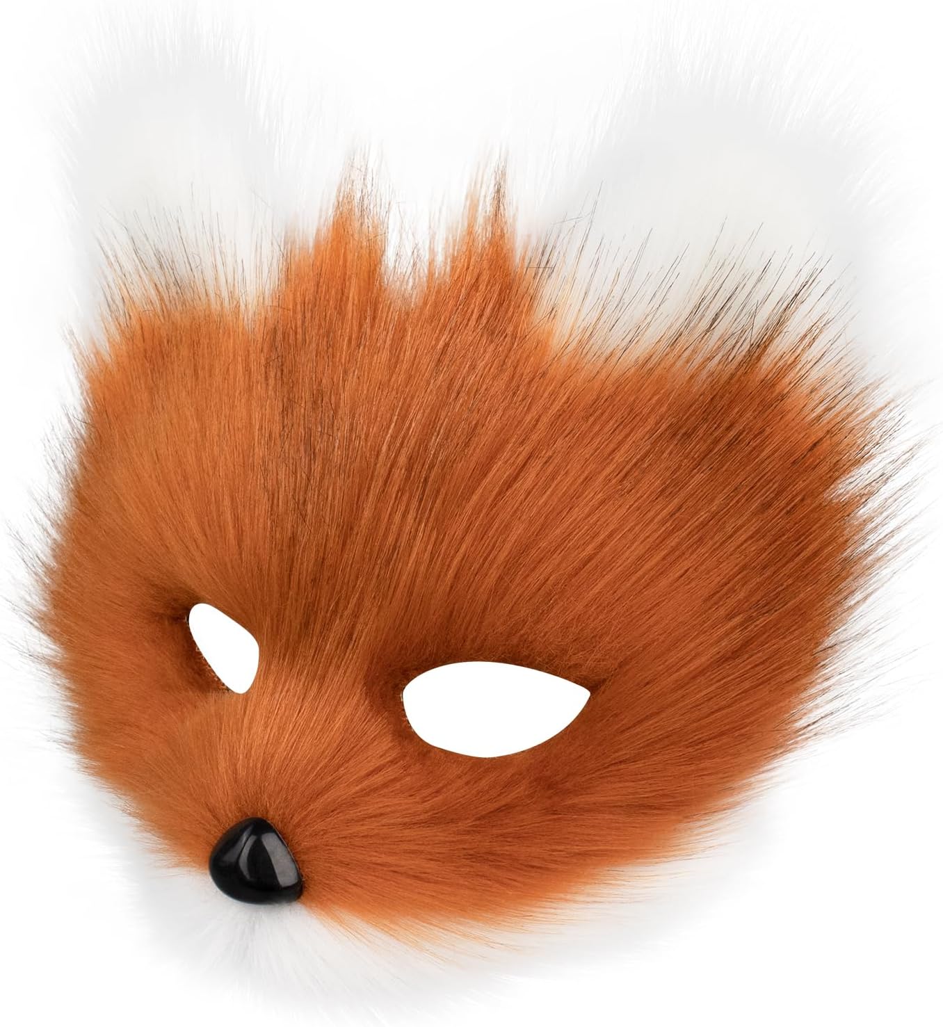 Animal Fox Wolf Mask Halloween Party Cosplay Costumes Props Plush Cat Half Face Masks Carnival Christmas Masquerade