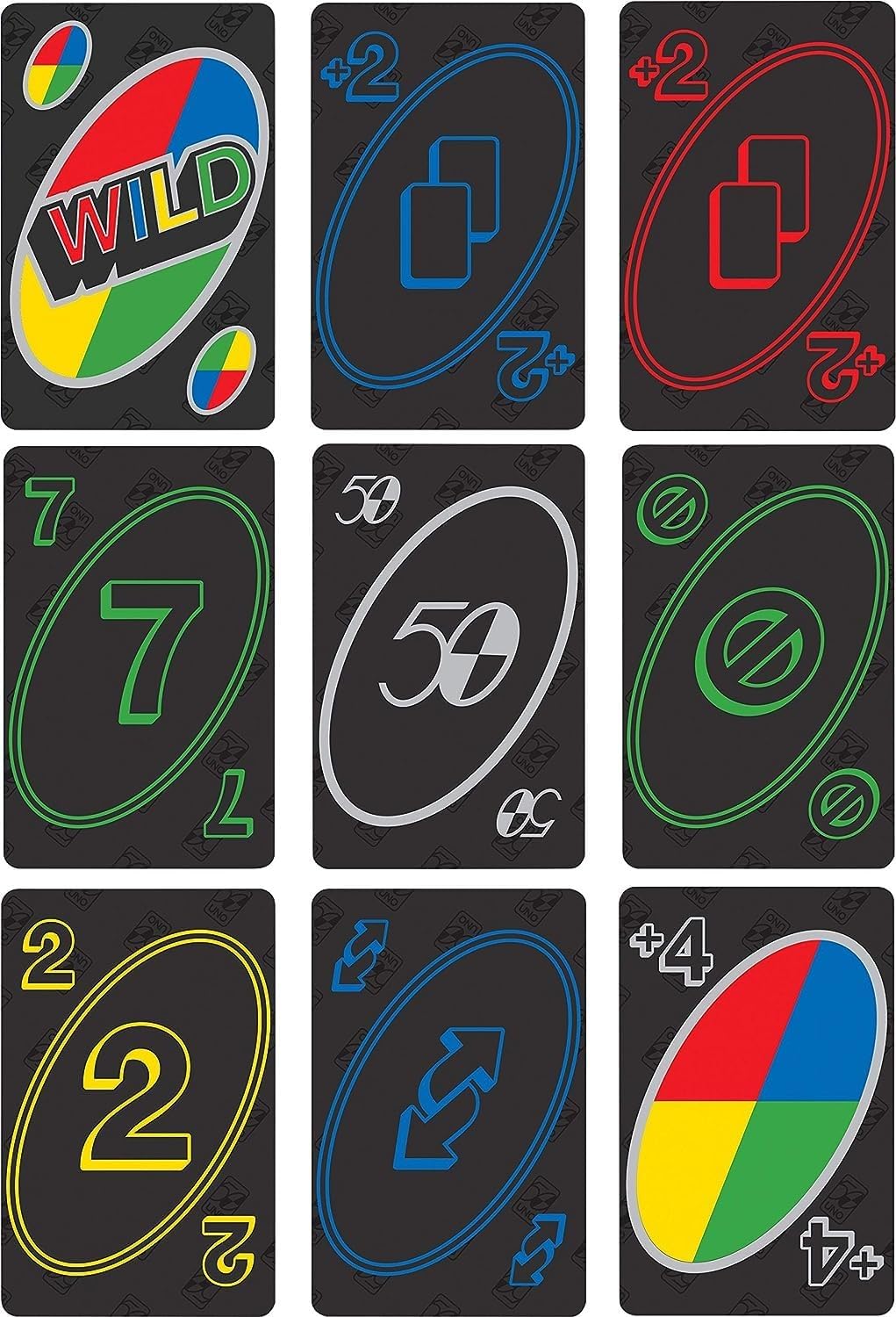 Mattel Games UNO Premium 50th Anniversary Edition Matching Card Game Featuring Commemorative Coin & 112 Cards, Game Night, Kids & Collectors Gift Ages 7 Years & Older.