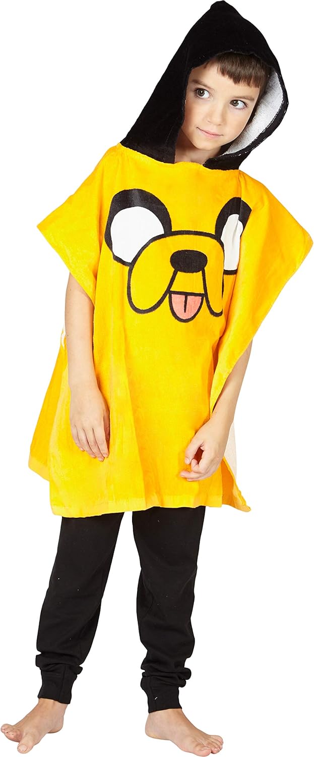 Adventure Time Boys' Jake the Dog Hooded Poncho