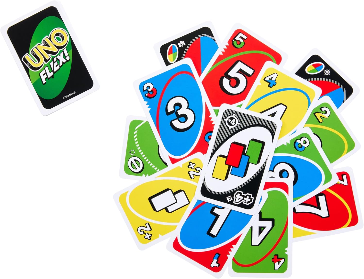 UNO Flex Card Game, Fun Games for Adult And Party Game Night, 2 To 6 Players​
