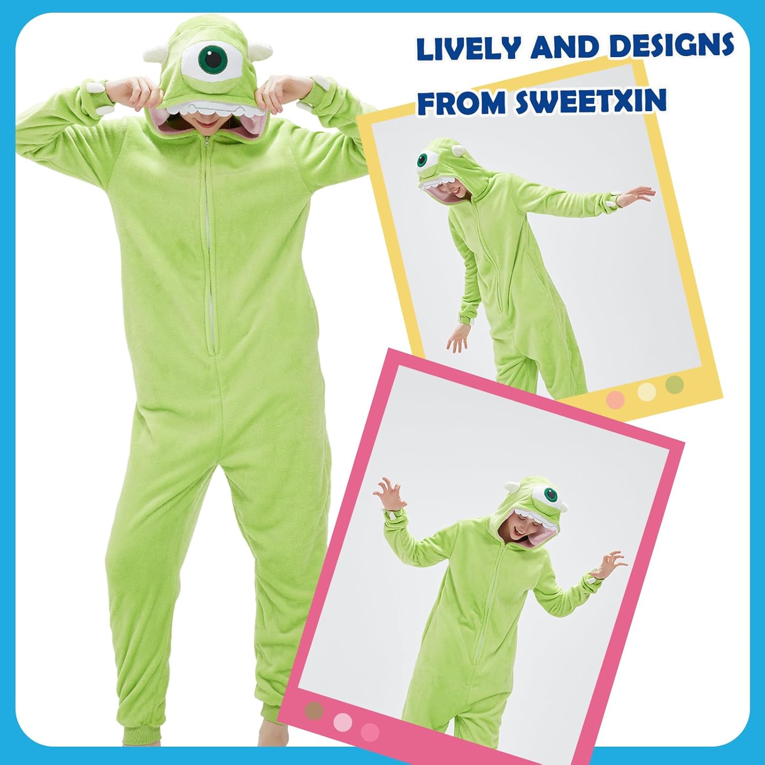 SWEETXIN Adult Unisex Onesie Pajamas Halloween Christmas Cosplay Costume Suit for Women and Men