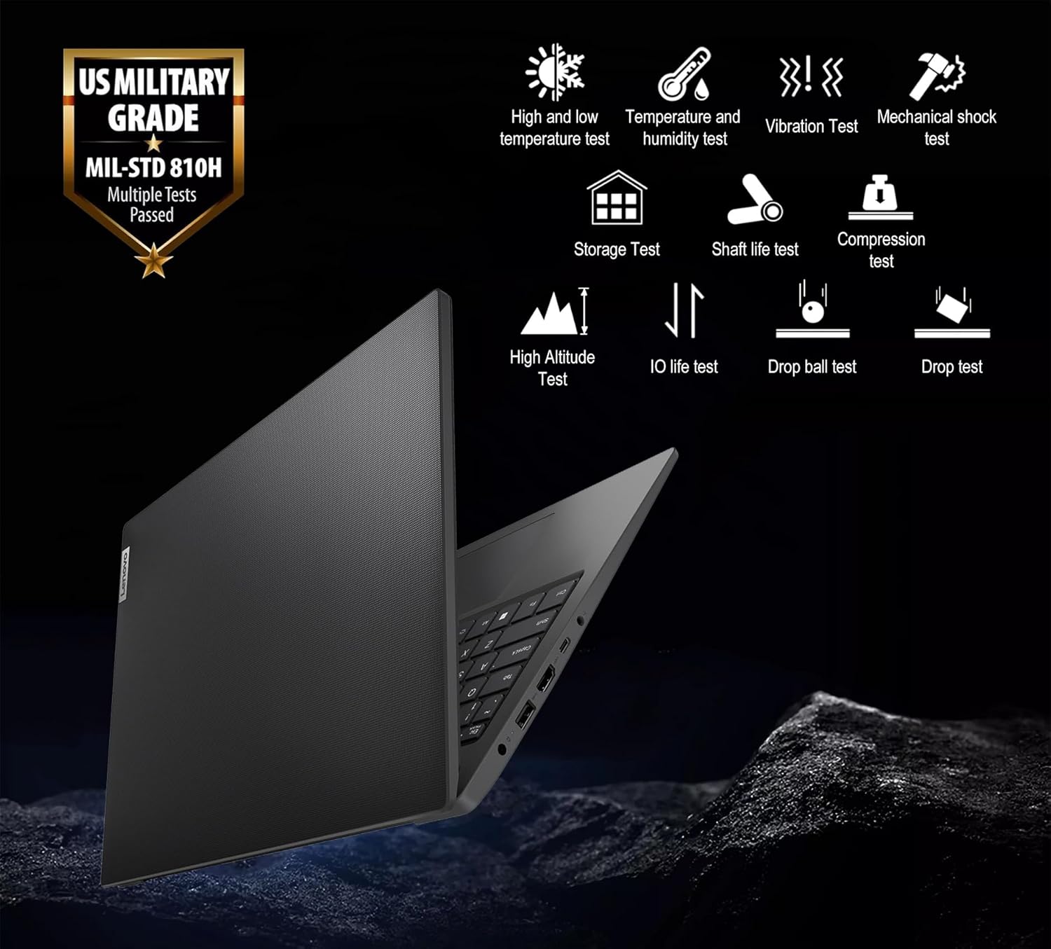 Lenovo V15 Gen 4 (15.6" FHD Anti-Glare, 13th Intel Core i5-13420H (Beat i7-1255U), 16GB RAM, 512GB SSD) for Business, Home, Military Grade, Ethernet, Webcam, IST Hub, Win 11 Pro w/AI Copilot, Black