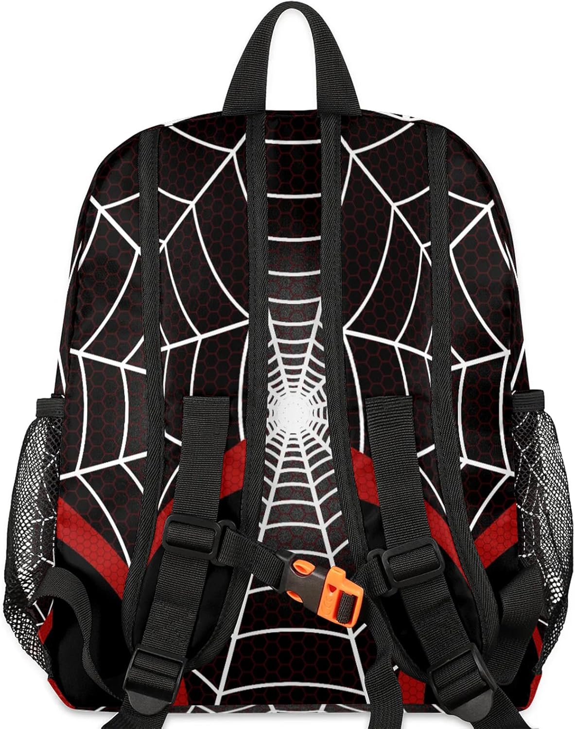 Toddler Backpacks for Boys Girls 2-4: Black Spider Web Kids Cartoon Schoolbag Lightweight Waterproof Book Bag for Preschool, Kindergarten, Elementary Back to School Children 12 Inch