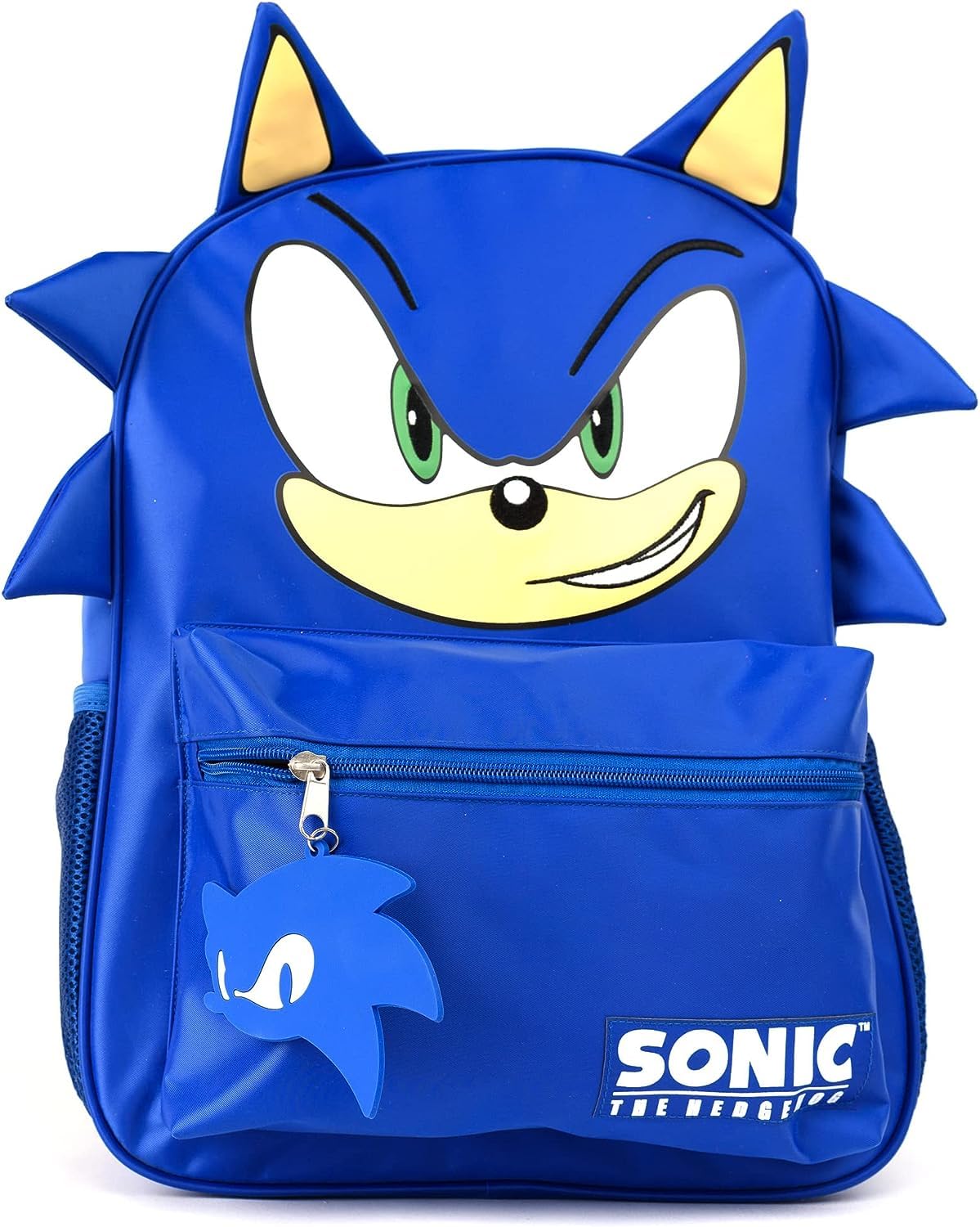 AI ACCESSORY INNOVATIONS Sonic The Hedgehog Backpack for Boys & Girls, Shadow 16 Inch Schoolbag with 3D Features, Durable School Bag for Kids