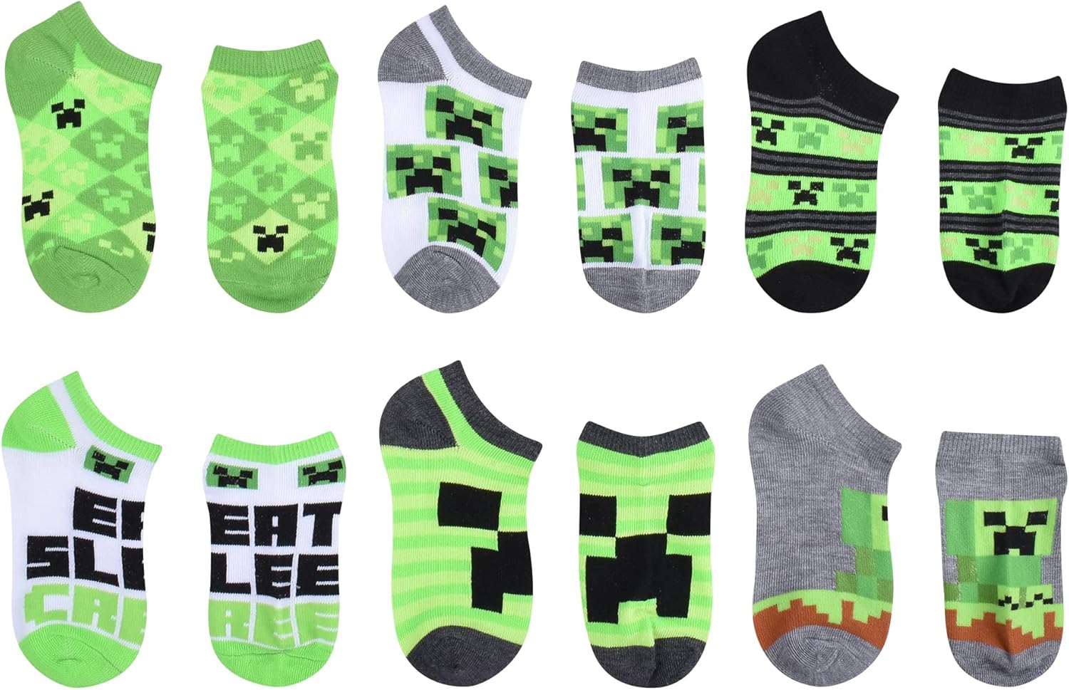 Minecraft Mens Multi-pack Socks