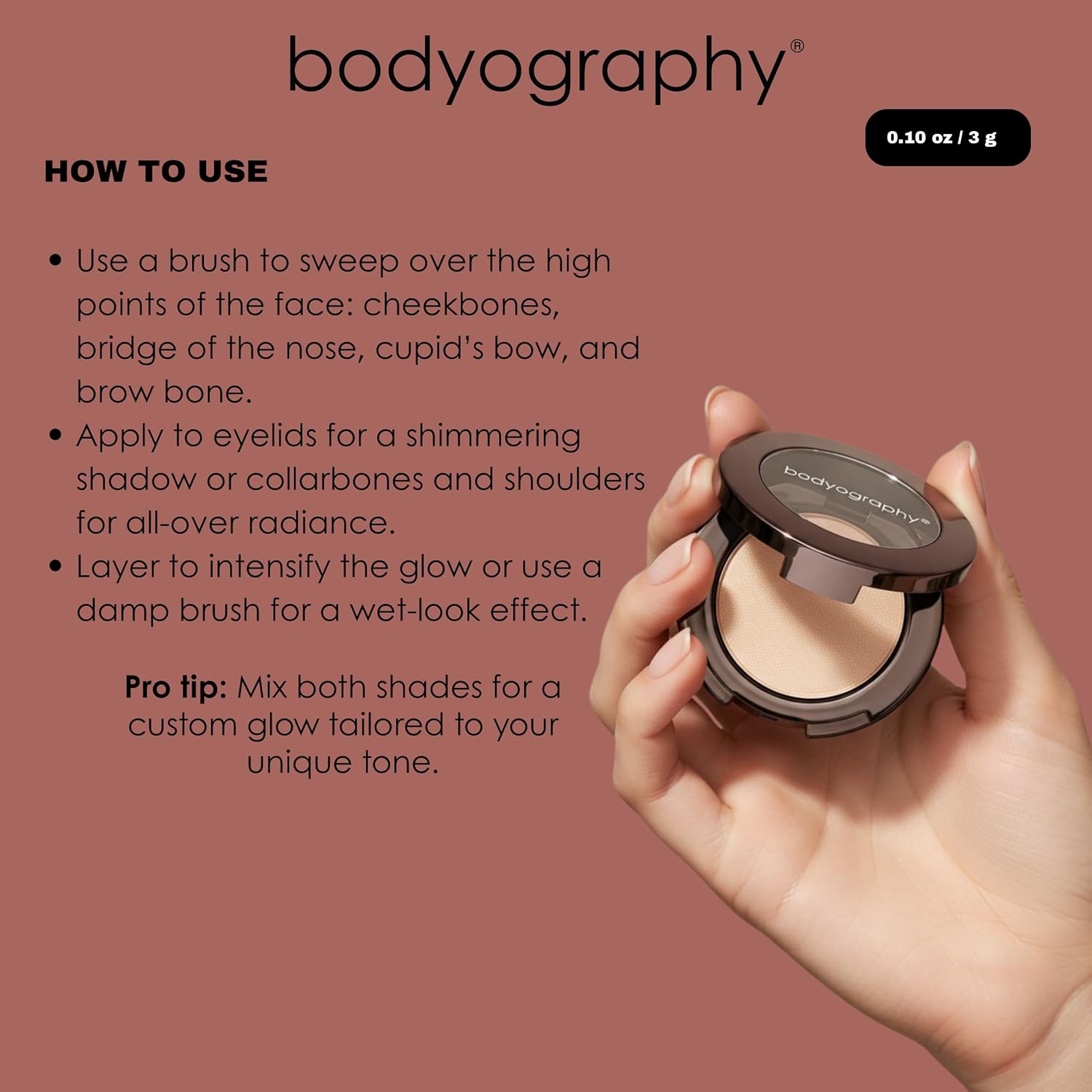 Bodyography Sunrise Light Highlighter - Compliments All Skin Tones