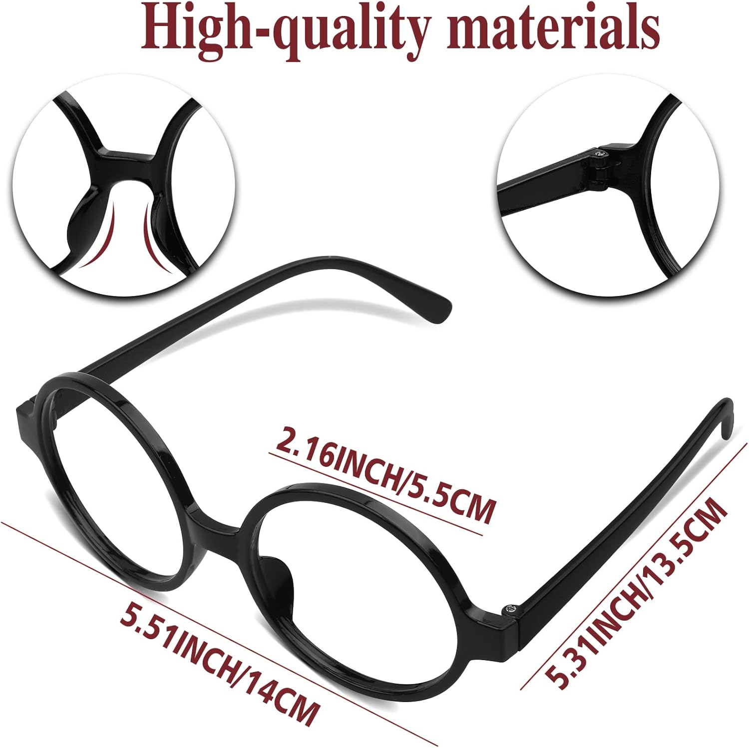 Wizard Costume Accessories Set Novelty Scarf Wizard Wand Glasses with Round Frame No Lenses Tattoos for Kids Birthday Party Cosplay Costume Accessories Halloween Party