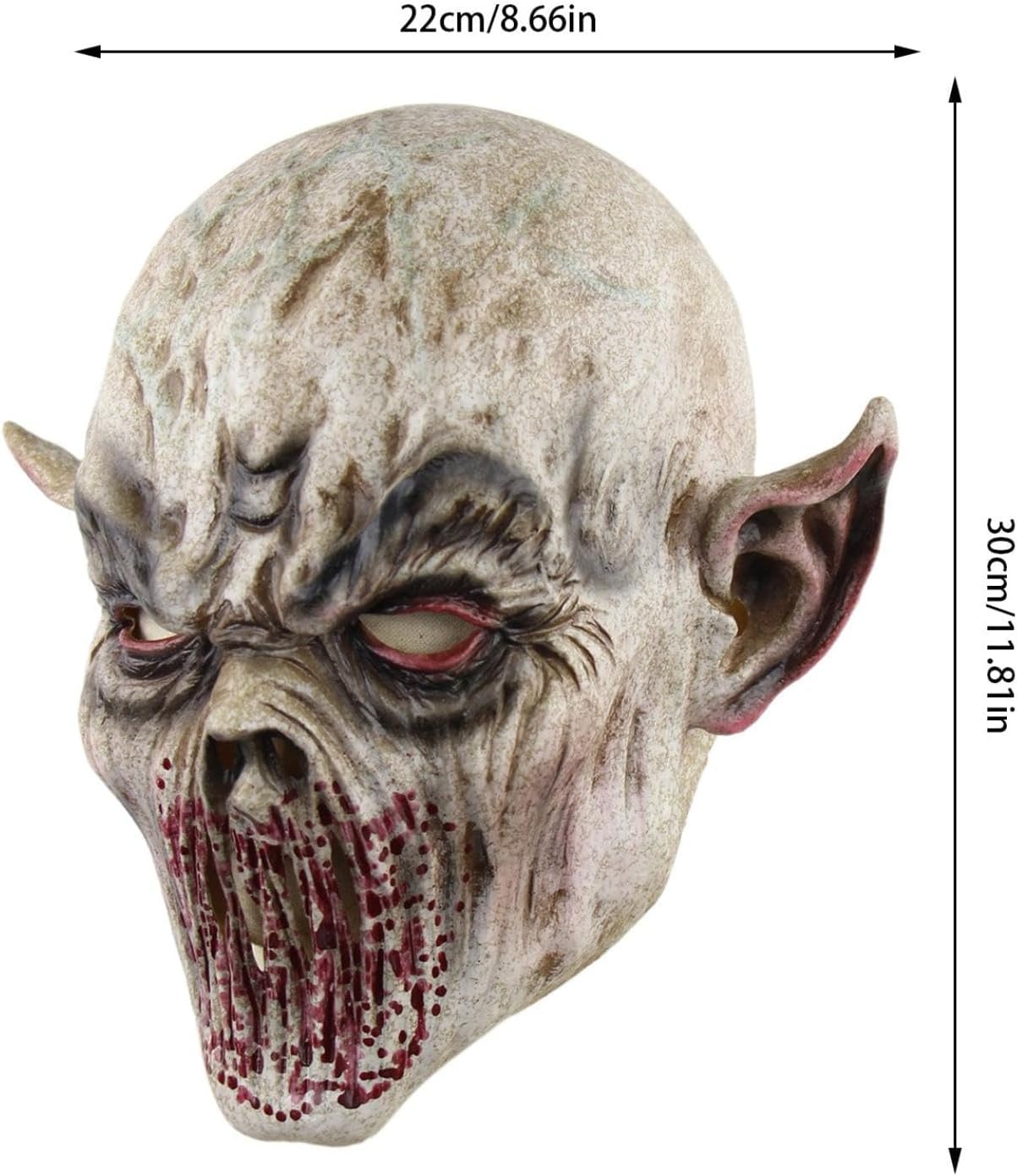 Scary Realistic Halloween Mask for Adults - Alien, Zombie, Ghost, Masks for Halloween Costumes and Parties