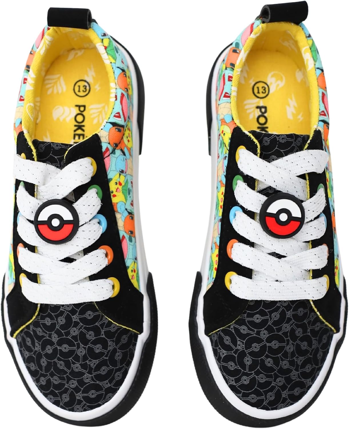 Ground Up Pokemon Youth Low-top Sneakers - Pokemon Court Shoes for Boys/Unisex