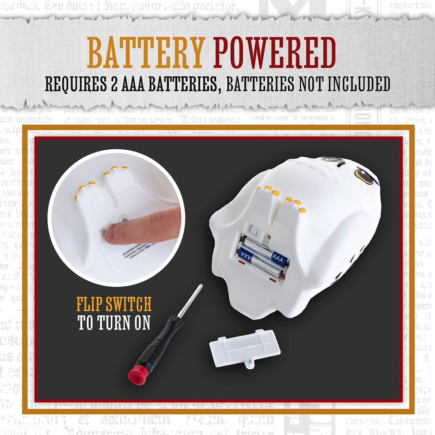 Paladone Harry Potter Hedwig Night Light - Officially Licensed Harry Potter Decor Gift, Bedroom Portable Mood Light for Kids, Battery Powered, Black